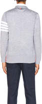 Thumbnail for your product : Thom Browne Classic Merino Cardigan in Light Grey | FWRD
