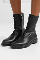 Thumbnail for your product : The Row Fara Leather Ankle Boots - Black