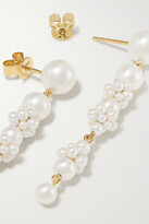 Thumbnail for your product : Sophie Bille Brahe Tulip 14-karat Gold Pearl Earrings - One size