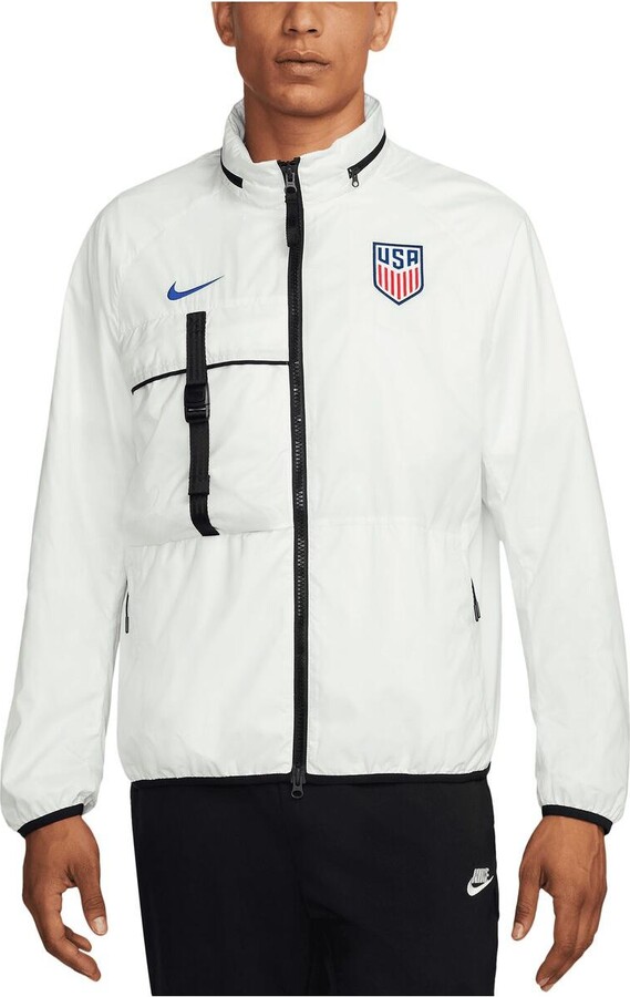 Nike Men's White Usmnt 2024 Halo Anthem Full-Zip Jacket