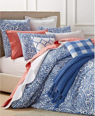 Charter Club Damask Designs Paisley Denim Full/Queen Comforter Set, Created for Macy's