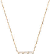 Thumbnail for your product : Ef Collection White Topaz Baguette Mini Bar Necklace