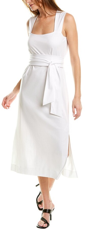 Sleeveless Cotton Wrap Dress | Shop the ...
