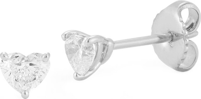 Nephora 14K 0.65 Ct. Tw. Diamond Heart Studs