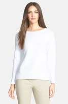 Thumbnail for your product : Lafayette 148 New York Textured Cotton Sweater