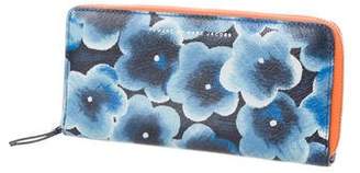 Marc by Marc Jacobs Leather Floral Long Wallet