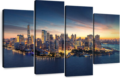 Ebern Designs Sireci Manhattan Harbor Sunset