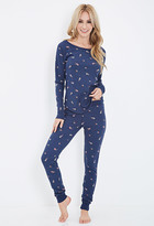 Thumbnail for your product : Forever 21 Floral Thermal PJ Set