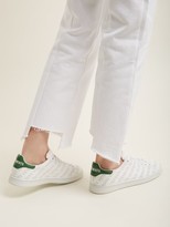 Thumbnail for your product : Vetements Low-top Perforated-leather Trainers - Green White