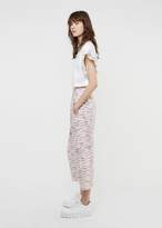 Thumbnail for your product : Julien David Light Tweed Cotton Pant White Pink