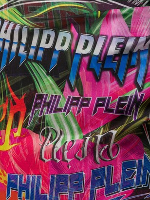 Philipp Plein Jungle Rock long-sleeve dress