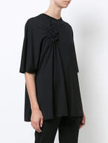 Thumbnail for your product : Simone Rocha ruched flower detail T-shirt