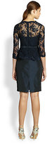 Thumbnail for your product : Teri Jon by Rickie Freeman Sequined Lace & Taffeta Dress