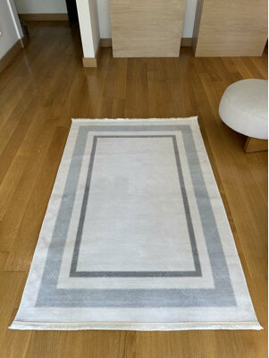 Lanney Cotton Area Rug with Non-Slip Backing