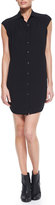Thumbnail for your product : Helmut Lang Relic Knit Button-Down Shirtdress