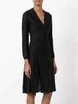 Thumbnail for your product : Givenchy pleated skirt V-neck dress