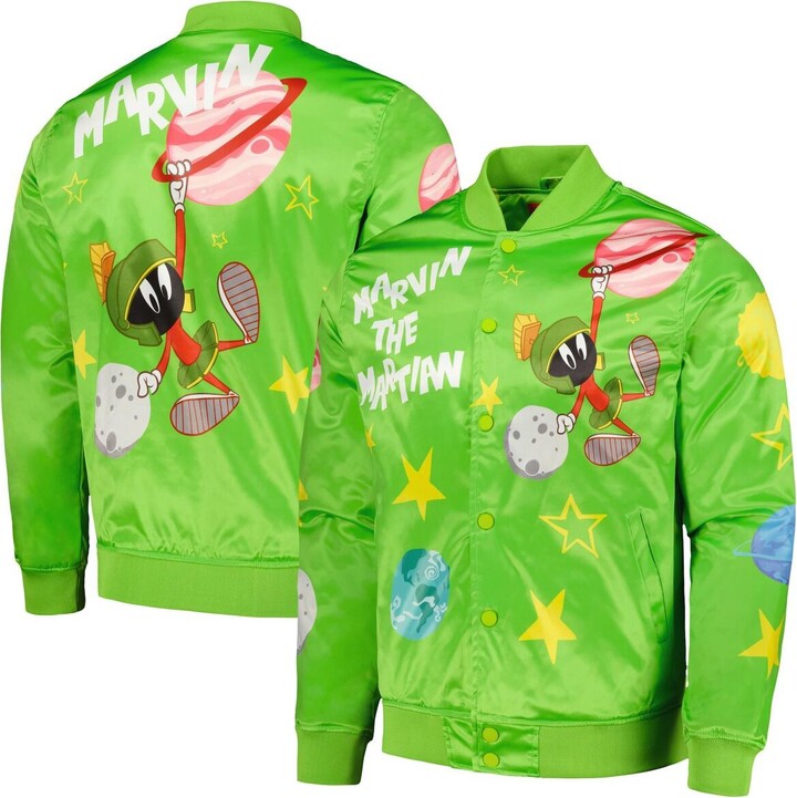 Tom and Jerry Freeze Max Graphic Satin Full-Snap Jacket - Black