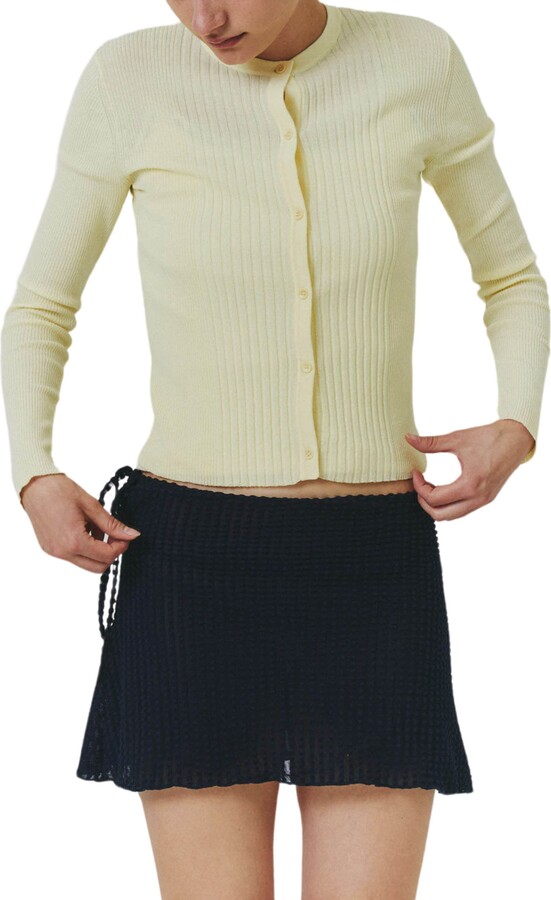 Find Me Now Variegated Rib Cotton Blend Cardigan