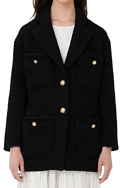 maje alpaca coat