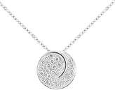 Thumbnail for your product : Naava Women's 18ct White Gold Diamond Circle Cluster Design Pendant Necklace of Length 46cm