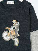 Thumbnail for your product : Simple moto print T-shirt