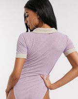 Thumbnail for your product : UNIQUE21 contrast bodysuit in pink
