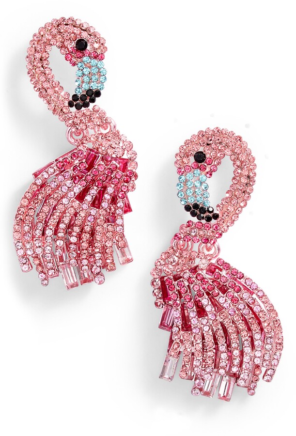 stainless steel pendantrose starhandmade jewelchoice of colorsgift ideaProvencesummer Pink flamingo origami earrings