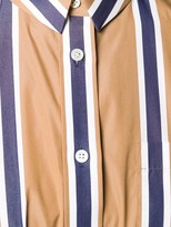 Thumbnail for your product : Sacai Striped Pleated Shirt Dress