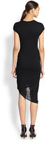Thumbnail for your product : Helmut Lang Asymmetrical Draped Knotted Jersey Dress
