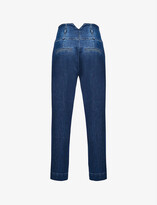 Thumbnail for your product : Pinko Ariel tapered high-rise stretch-denim jeans
