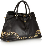 Thumbnail for your product : Miu Miu Studded leather tote