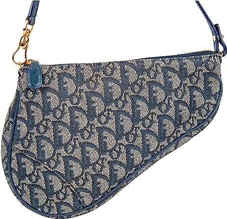 Zappos PreLoved Dior Saddle Pochette Pouch (Blue) Shoulder Handbags -  ShopStyle