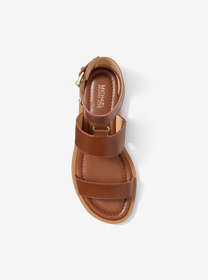 MICHAEL Michael Kors Amos Leather Gladiator Sandal - ShopStyle
