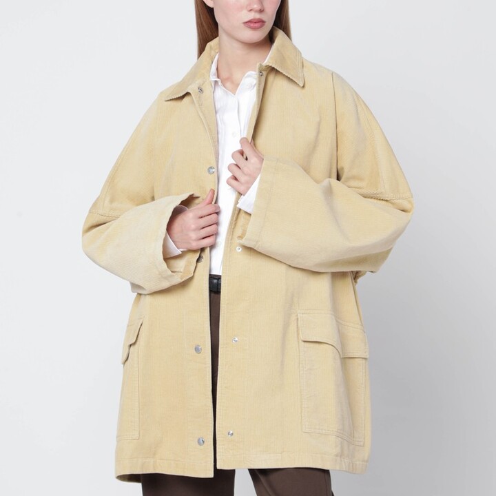 Totême Beige corduroy overshirt jacket