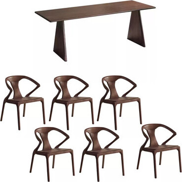 A Bestiary Living Solid wood modern dining table sets.