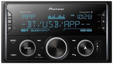Pioneer - MVH-S620BS - Pioneer MVH-S620BS Double-DIN In-Dash Digital Media Receiver with Bluetooth and SiriusXM Ready