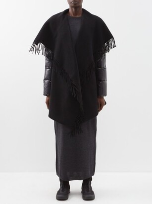 Moncler Padded-sleeve Wool Cape