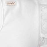 Thumbnail for your product : Catimini CatiminiWhite & Red Striped Ruffle Top