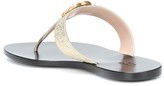 Thumbnail for your product : Gucci Double G leather thong sandals