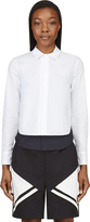 Thumbnail for your product : Marni Edition White & Navy Layered Blouse