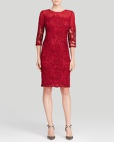Thumbnail for your product : Adrianna Papell Dress - Lace Illusion Sheath