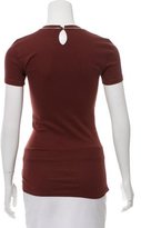 Thumbnail for your product : Brunello Cucinelli Monili-Trimmed Short Sleeve Top