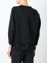 Thumbnail for your product : DSQUARED2 loose draped lace jumper