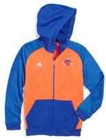 Thumbnail for your product : adidas 'New York Knicks - Pregame' Full Zip Hoodie (Big Boys)