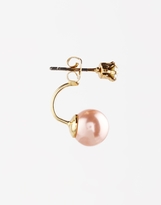 Thumbnail for your product : ASOS COLLECTION Faux Pearl Crystal Swing Earrings