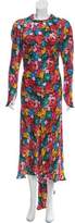 Thumbnail for your product : ATTICO Silk Floral Print Dress w/ Tags