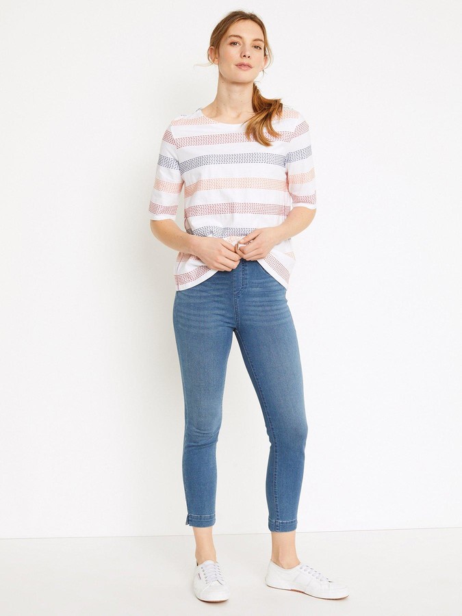 grey cropped jeggings