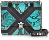 Thumbnail for your product : Roberto Cavalli Hera Medium Multicolor Python Shoulder Bag
