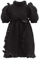 Thumbnail for your product : Cecilie Bahnsen Lotta Ruffled Cotton-blend Mini Dress - Black