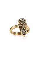 Thumbnail for your product : House Of Harlow Hematite Pave Arrowhead Ring